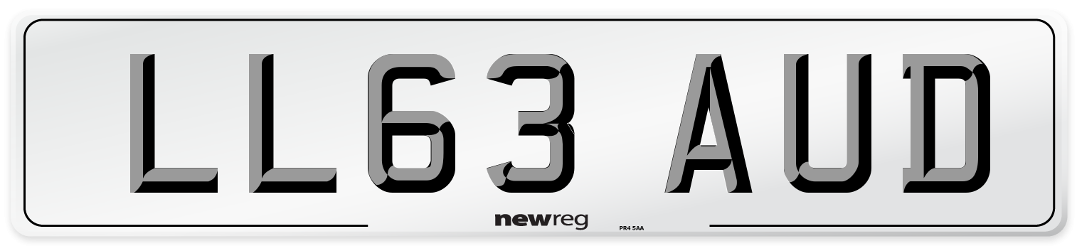 LL63 AUD Number Plate from New Reg
